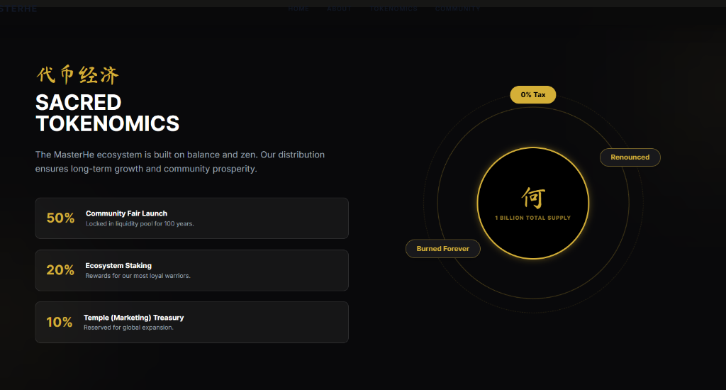 MasterHe Tokenomics